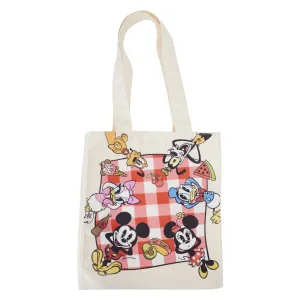 Loungefly Disney Mickey and Friends Canvas Tote Bag