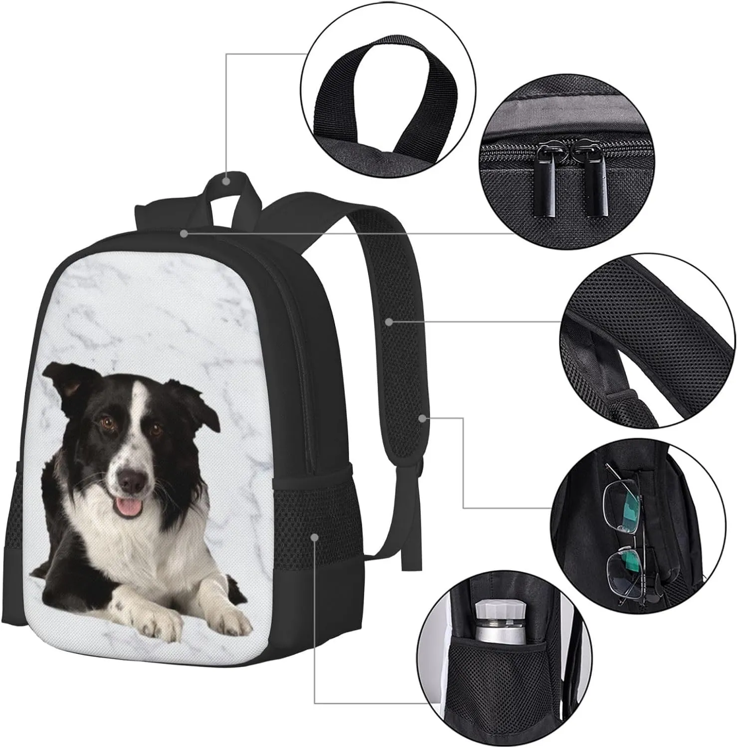 Love Pit Bull Classic Large Capacity Travel Backpack, Men Women Fashion Outdoor Camping Bag