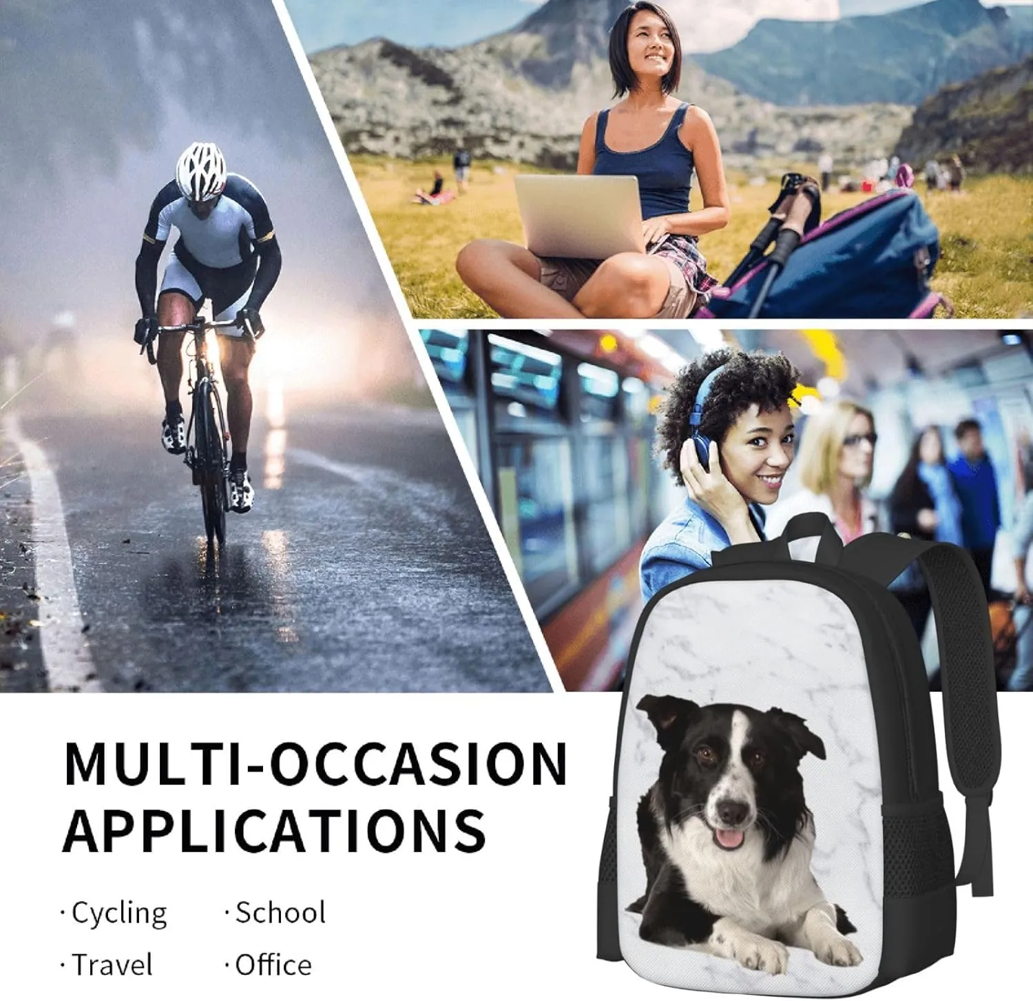 Love Pit Bull Classic Large Capacity Travel Backpack, Men Women Fashion Outdoor Camping Bag