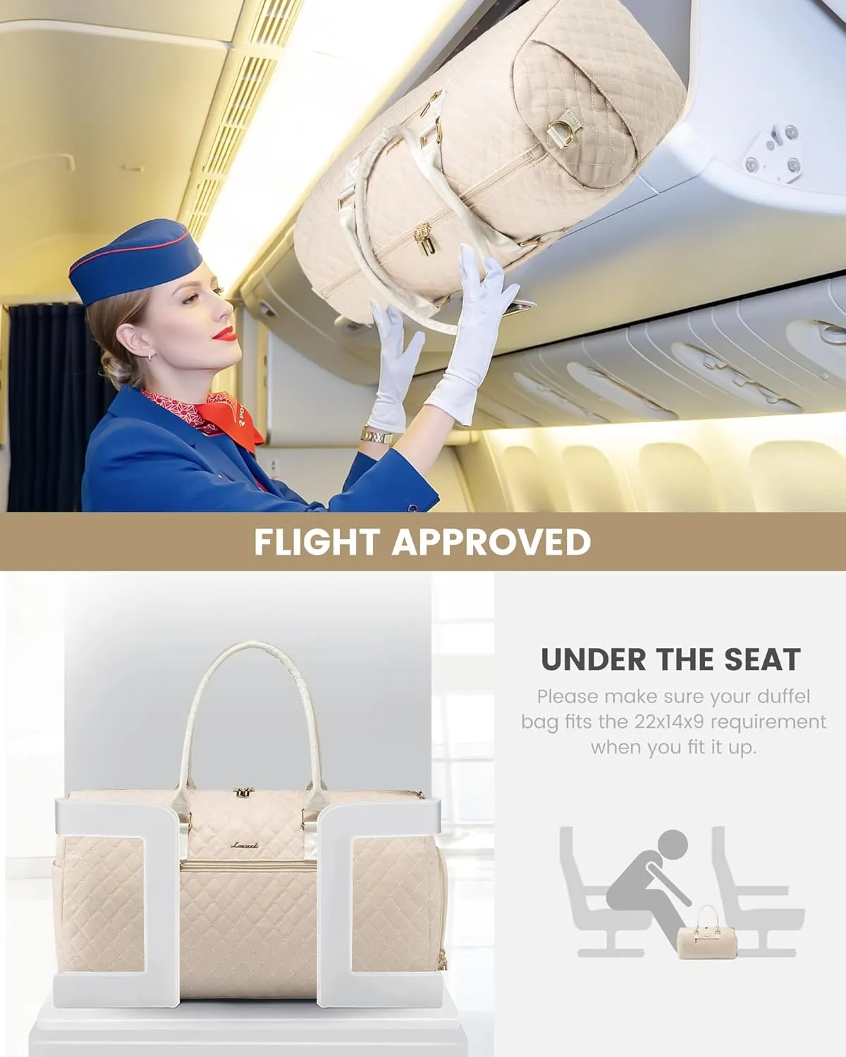 LOVEVOOK Travel Duffle Bag, Weekender Bag for Women with Toiletry Bag, Carry on Overnight Bag with Shoe Compartment,Gym Duffel Bag with Wet Pocket,Mommy Hospital Bags for Labor and Delivery 3Pcs