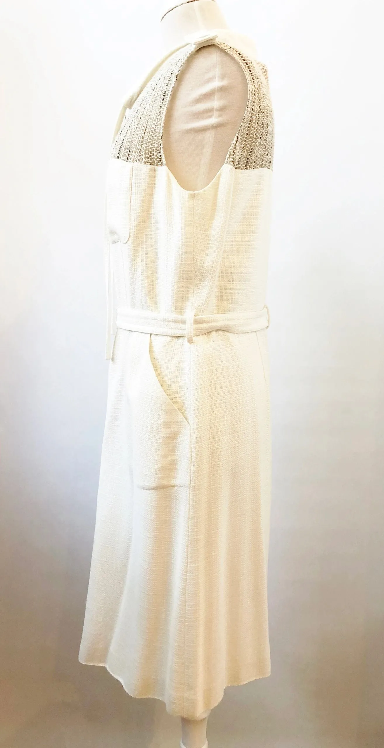 Luca Luca Mesh Panel Dress Size 46 It (10 Us)