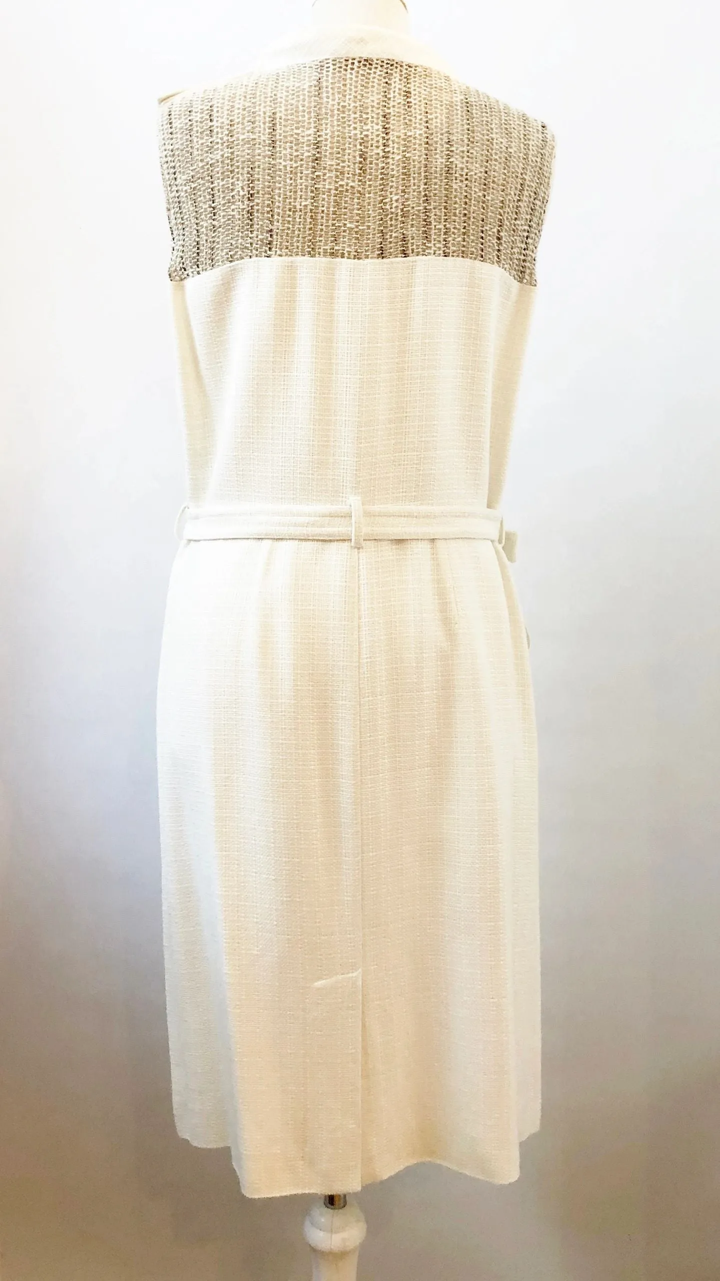 Luca Luca Mesh Panel Dress Size 46 It (10 Us)