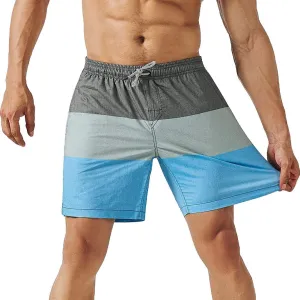 maamgic Mens 7" Stretch Swim Trunks Quick Dry Mesh Lining Swimwear Bathing Suits