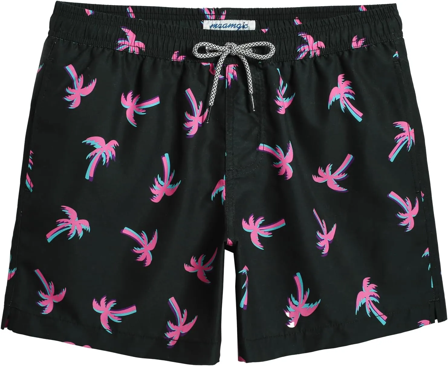 maamgic Mens Swim Trunks 5" with Mesh Lining Quick Dry Bathing Suits for Men Swim Shorts Swimwear
