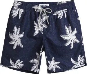 maamgic Mens Swim Trunks Quick Dry Swim Shorts with Mesh Lining Funny Swimwear Bathing Suits 7inch