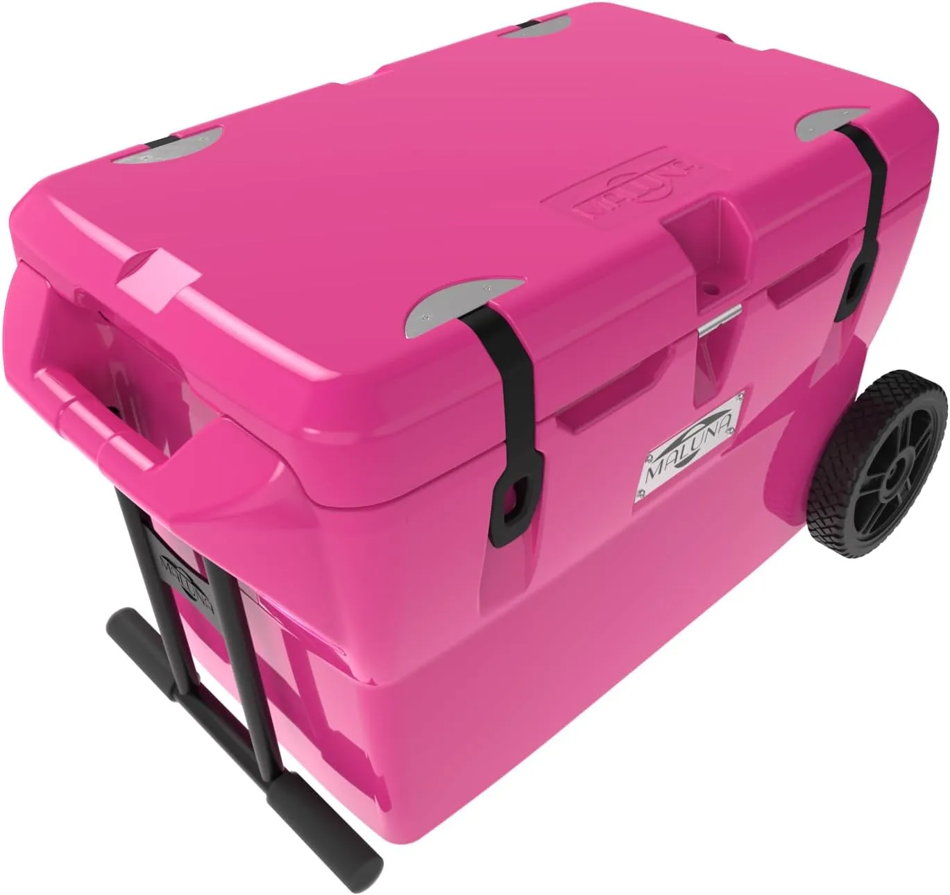 Maluna 50 Quart Wheeled Hard Cooler| Rotomolded | Insulated Portable Ice Chest Box for Drinks, Beverages, Beach, Camping, Picnic, Hunting, Fishing, Boating | Made in USA