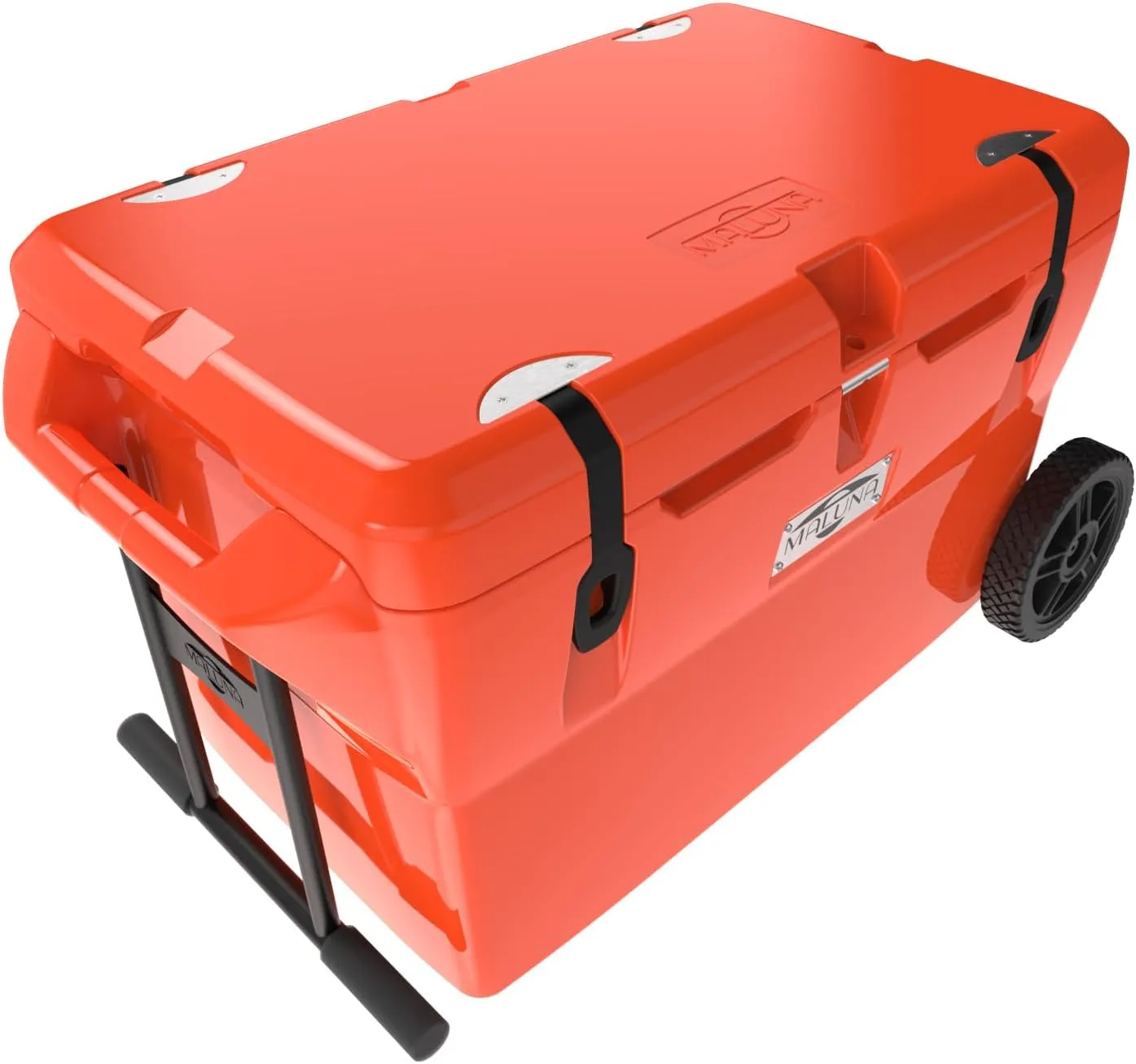 Maluna 70 Quart Wheeled Hard Cooler| Rotomolded | Insulated Portable Ice Chest Box for Drinks, Beverages, Beach, Camping, Picnic, Hunting, Fishing, Boating | Made in USA