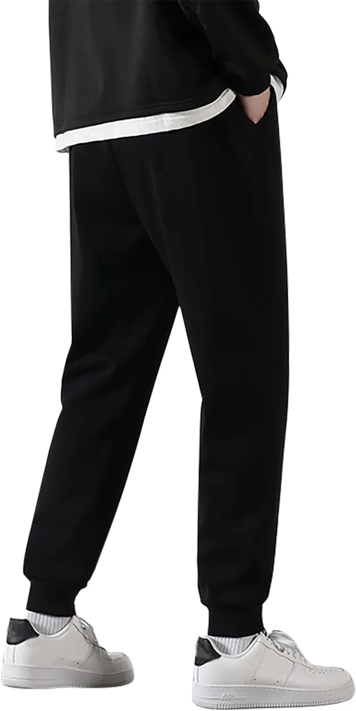 Marine Royal Men's Sweatpants Stretch Waist Drawstring Jogging Pants for Men