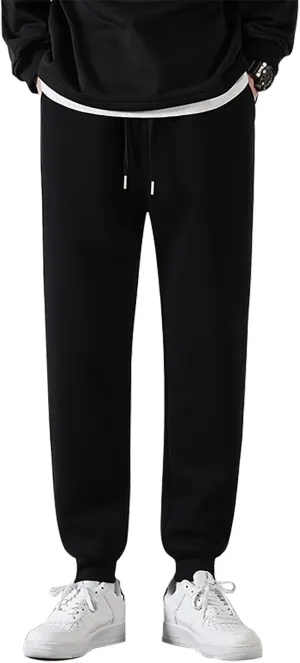 Marine Royal Men's Sweatpants Stretch Waist Drawstring Jogging Pants for Men