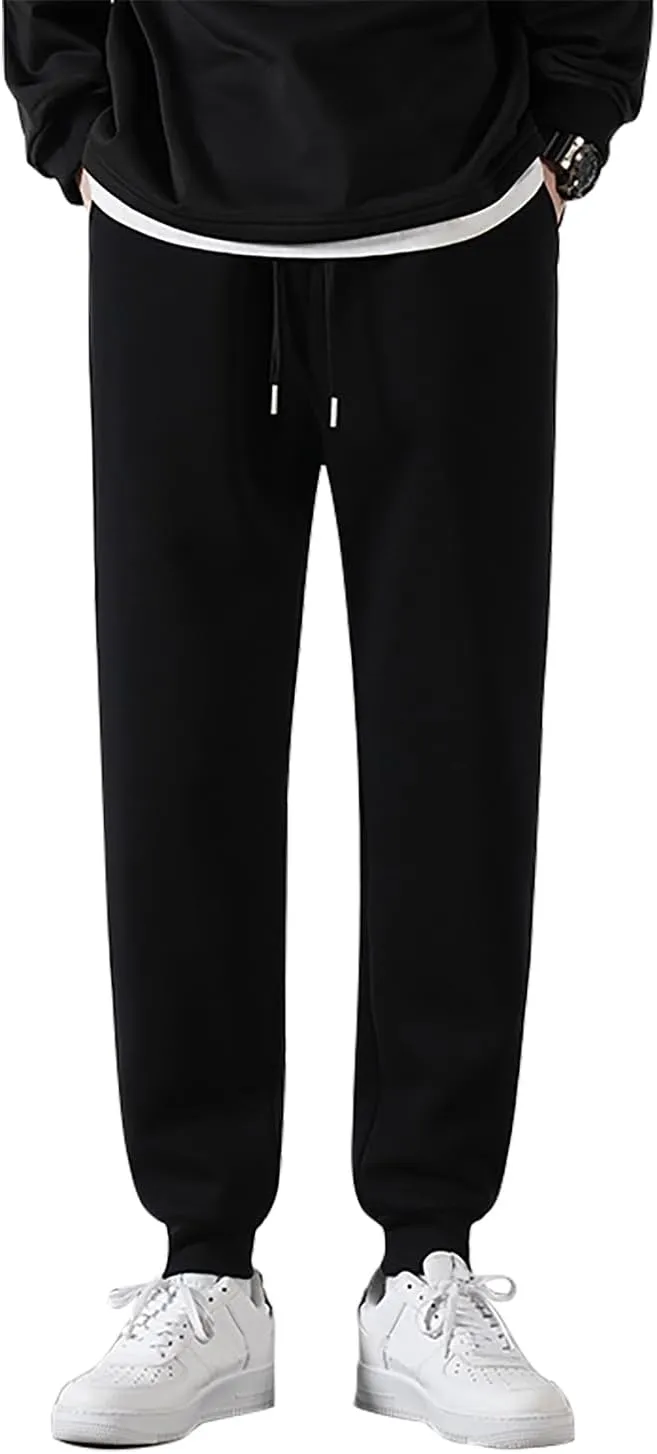 Marine Royal Men's Sweatpants Stretch Waist Drawstring Jogging Pants for Men