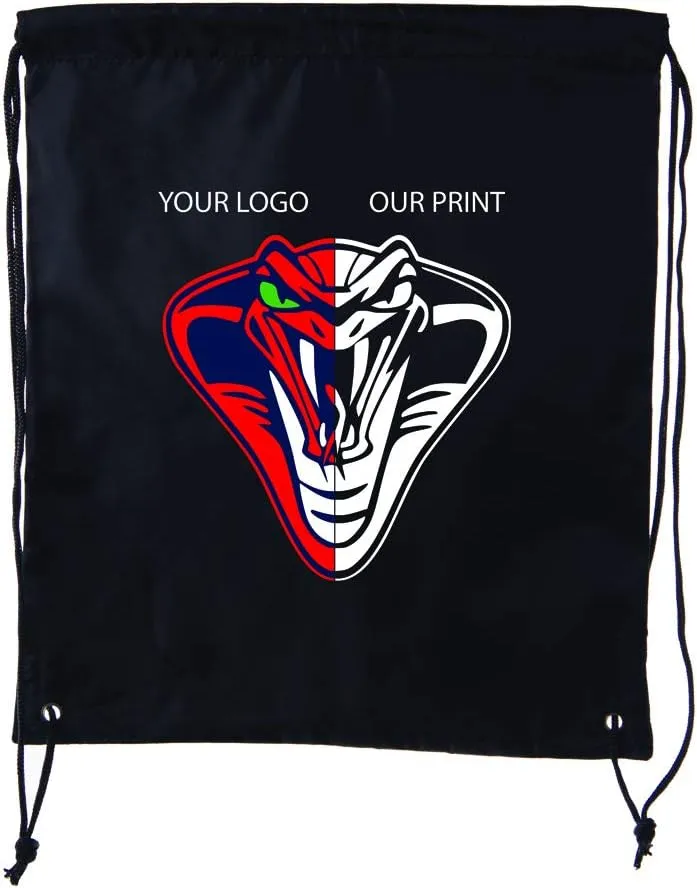 Mato & Hash Custom Bags With Your Logo | Promotional Drawstring Backpack - 100PK Athletic Gold CE2500