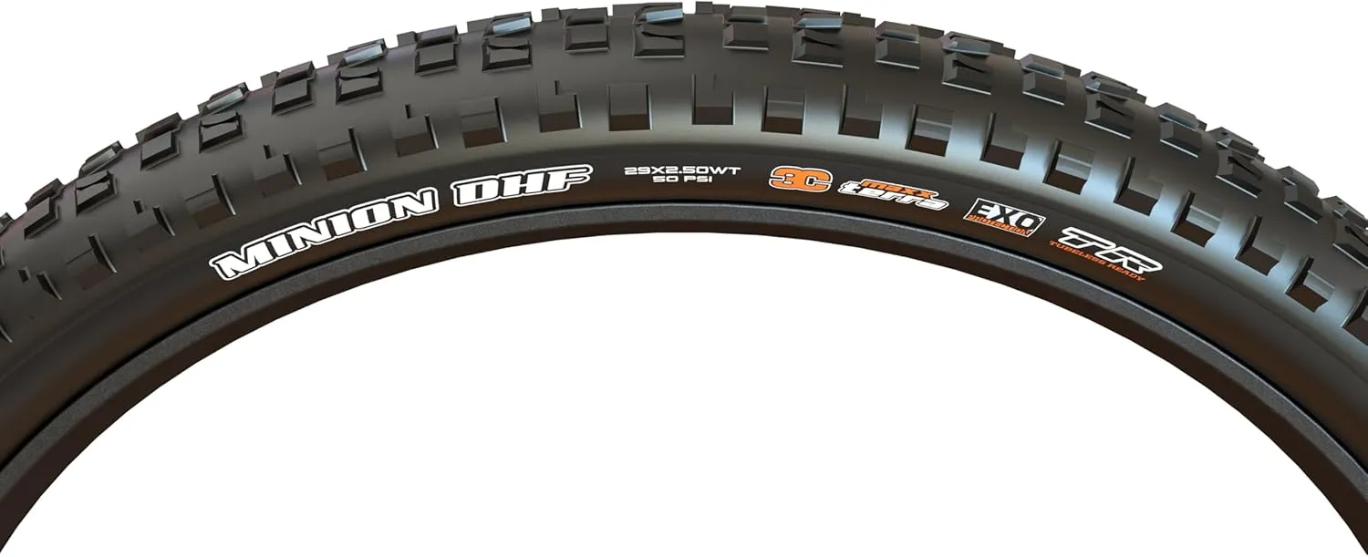 MAXXIS Minion DHF - 3C MaxxTerra - 29, 27.5, 26, 24 - EXO, EXO , DD - E25 Rating, Tubeless | Gold Standard of Gravity Focused Tread