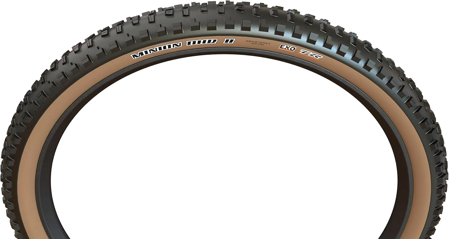Maxxis Minion DHR II - Dual Compound - 29, 27.5 - EXO - E25 Rating, Tubeless | Excellent Braking and Cornering Traction in Steep Terrain