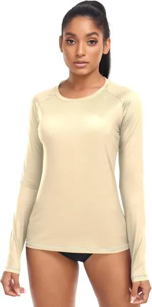 Medium Violet Red Stylish and Comfortable Womens Rash Guards with Sun Protection UPF 50 X-Small