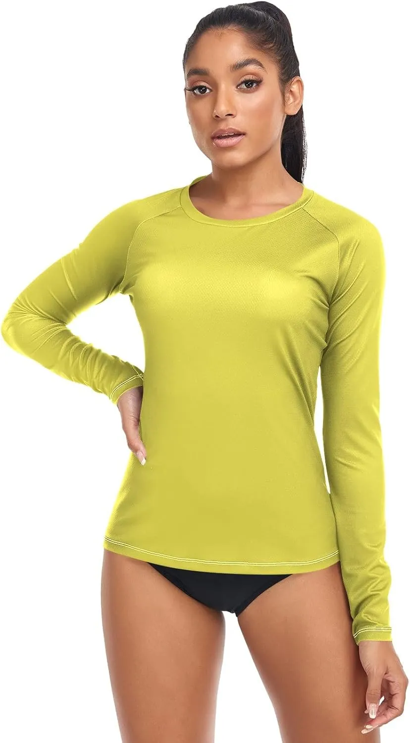 Medium Violet Red Stylish and Comfortable Womens Rash Guards with Sun Protection UPF 50 X-Small