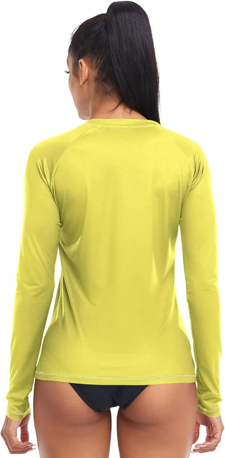 Medium Violet Red Stylish and Comfortable Womens Rash Guards with Sun Protection UPF 50 X-Small