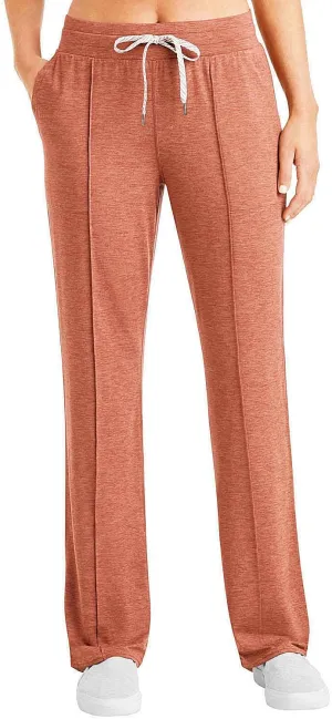 Member's Mark Women's Straight Leg Favorite Soft Pants ~ Rust Heather, (Small)