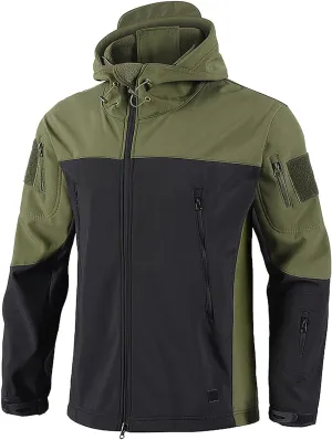 Men Rain Jacket Waterproof Breathable Lightweight Raincoat with Drawstring Hood for Outdoor Travel Hiking Windbreaker
