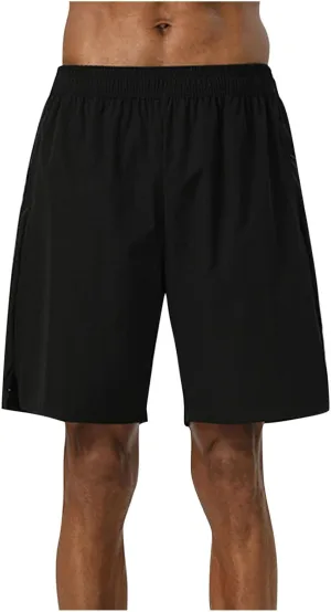 Men's Casual Solid Drawstring Elastic Shorts Summer Fashion Zipper Pocket Pants Comfy Light Ventilate Sport Short