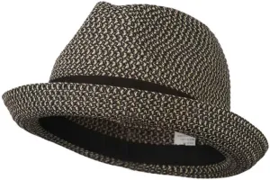 Men's Fedora with Paper Straw Braid