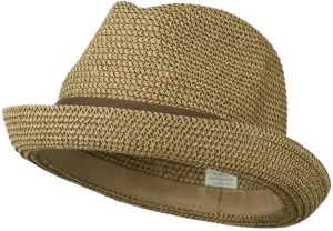 Men's Fedora with Paper Straw Braid
