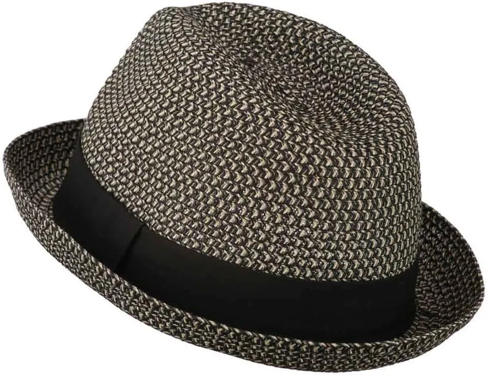 Men's Fedora with Paper Straw Braid