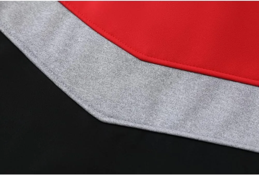 Mens Hoodie Multicolor Panel Sweatshirt Fleece Long Sleeve Sports Tops