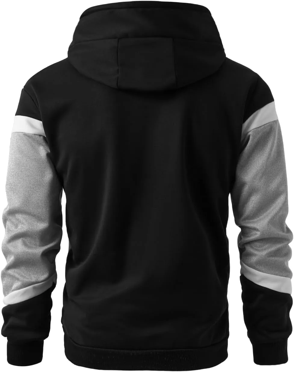 Mens Hoodie Multicolor Panel Sweatshirt Fleece Long Sleeve Sports Tops