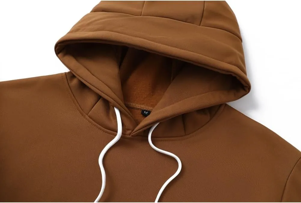Mens Hoodie Multicolor Panel Sweatshirt Fleece Long Sleeve Sports Tops