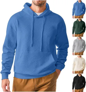 Mens Hoodies Pullover Lightweight Thin 2024 Fall Pullover Sweatshirt for Men Bassic Drawstring Comfortable Hoodies