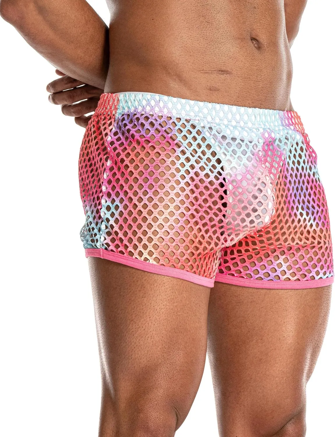 Mens Mesh Shorts Sexy Boxers See Through Boxers for Men