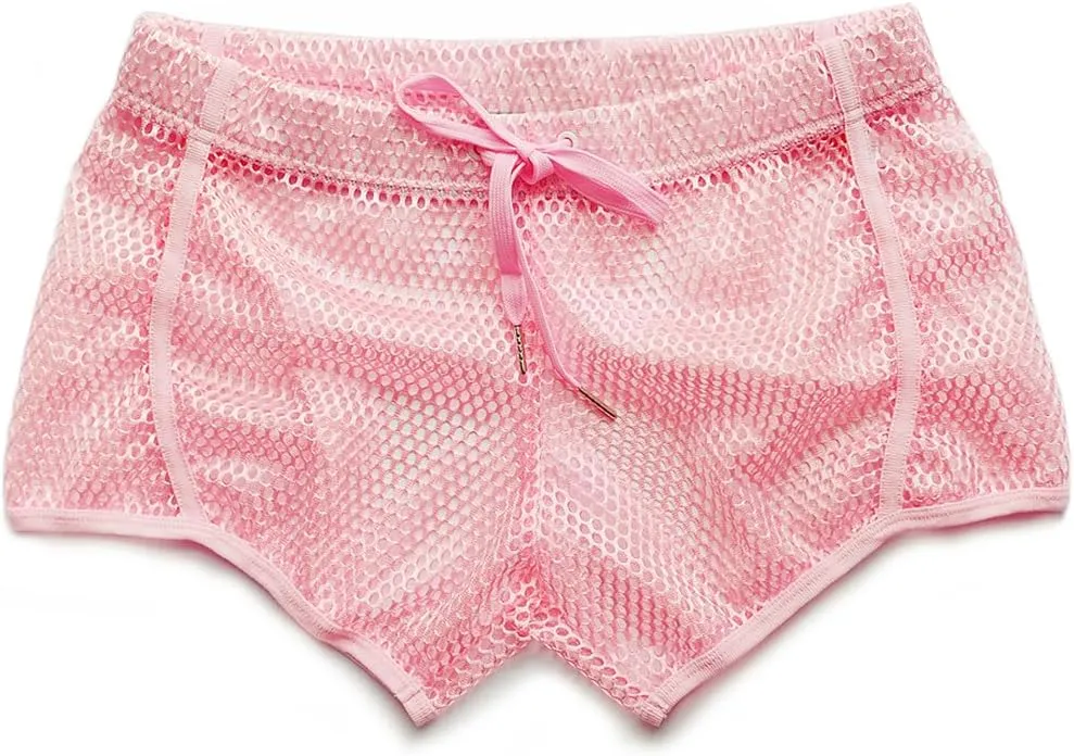 Mens Mesh Shorts Sexy Boxers See Through Boxers for Men