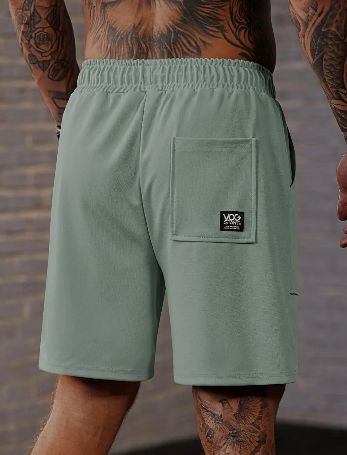 Men's Sweat Shorts Elastic Waist Drawstring 6'' Inseam Casual Gym Athletic Shorts with Pockets (S-3XL)