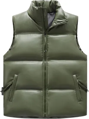 Men's Winter Coat For Man Padded Down Vest Casual Work Sports Travel Outdoor Puffer Pockets Jacket, M-5XL