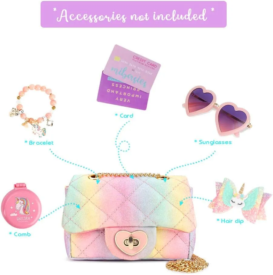mibasies Kids Purse Toddler Gifts for Little Girls Crossbody Purses Presents