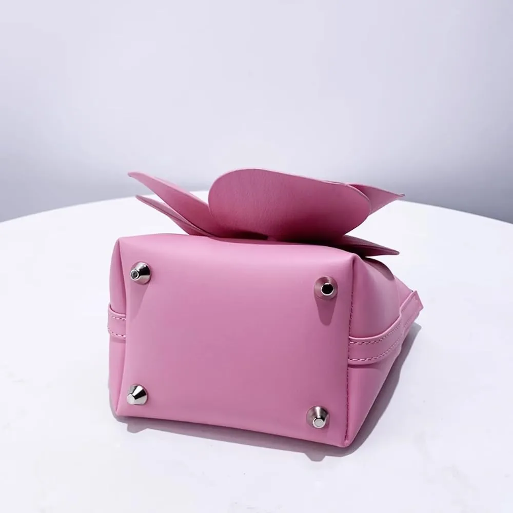 Mini Flower Evening Purse Floral Clutch Purses for Women PU Leather Evening Handbag with Chain Wedding Party Prom