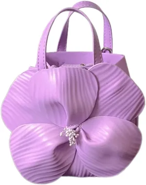 Mini Flower Evening Purse Floral Clutch Purses for Women PU Leather Evening Handbag with Chain Wedding Party Prom