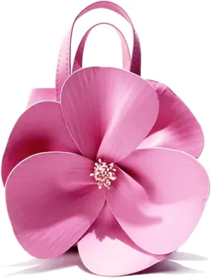 Mini Flower Evening Purse Floral Clutch Purses for Women PU Leather Evening Handbag with Chain Wedding Party Prom