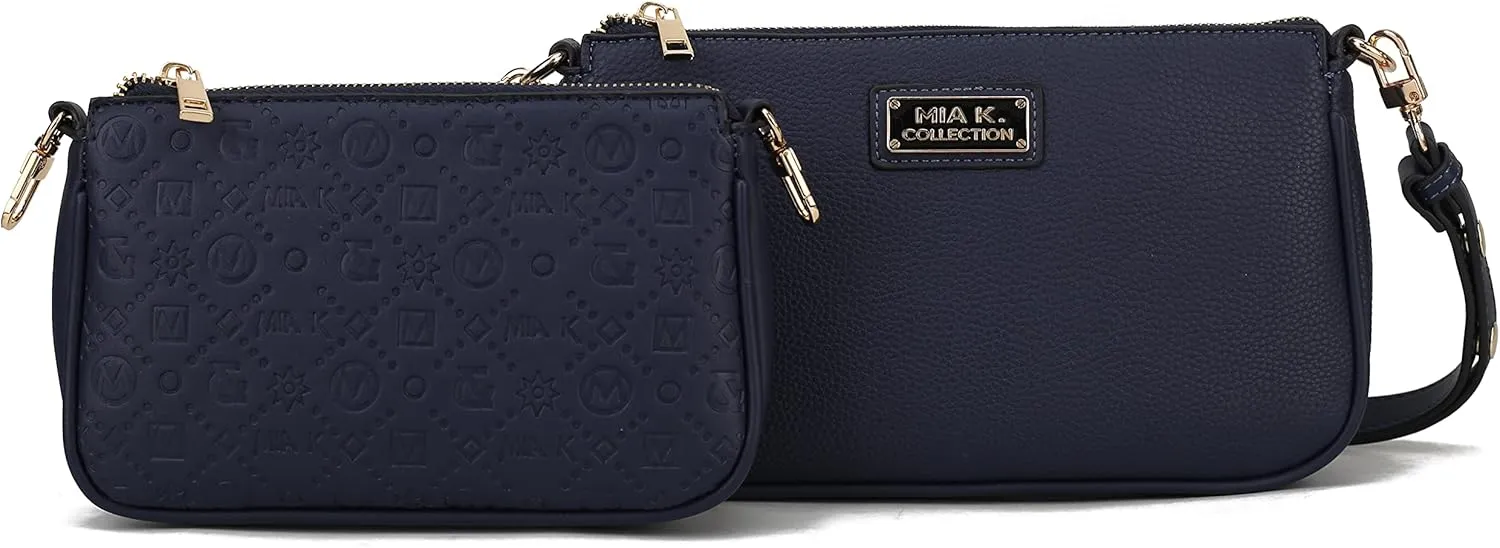 MKF Collection Shoulder Bag for Women, Crossover Handbag Purse Top-Handle Crossbody Bag