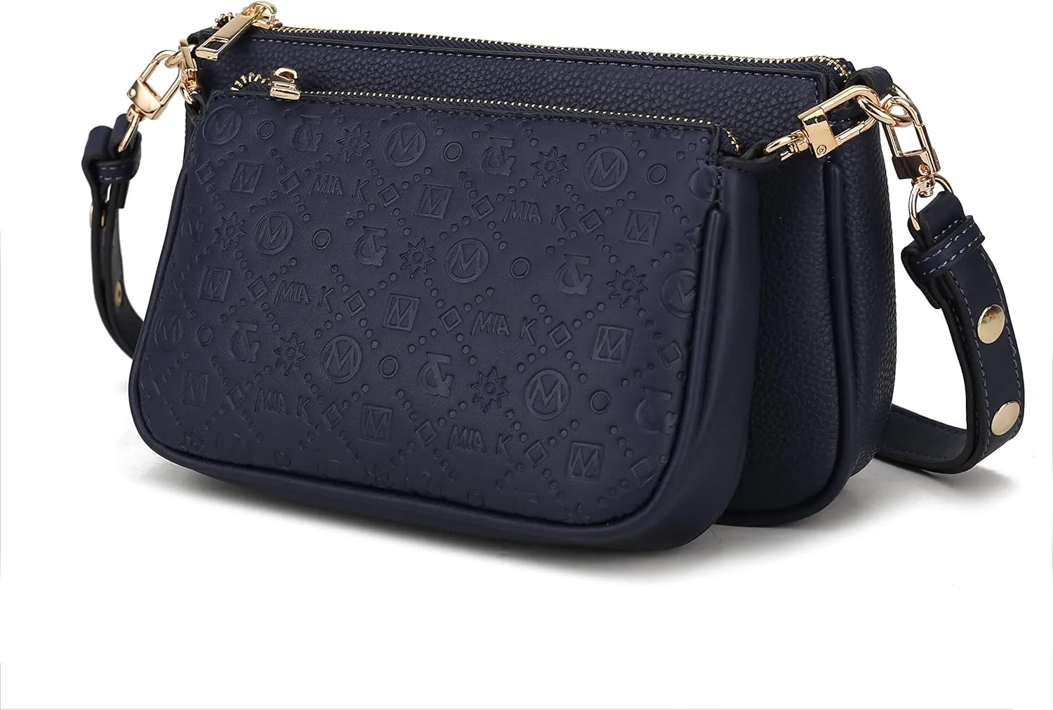 MKF Collection Shoulder Bag for Women, Crossover Handbag Purse Top-Handle Crossbody Bag