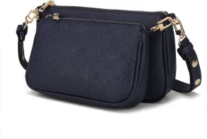 MKF Collection Shoulder Bag for Women, Crossover Handbag Purse Top-Handle Crossbody Bag