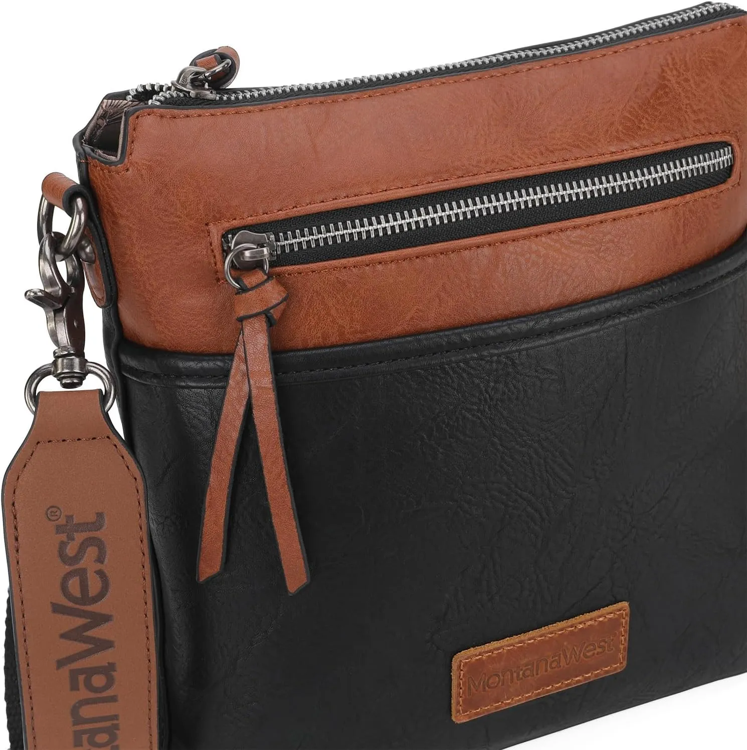 Montana West Crossbody Bag for Women Multi Pocket Cross Body Bag Purses with Guitar Strap