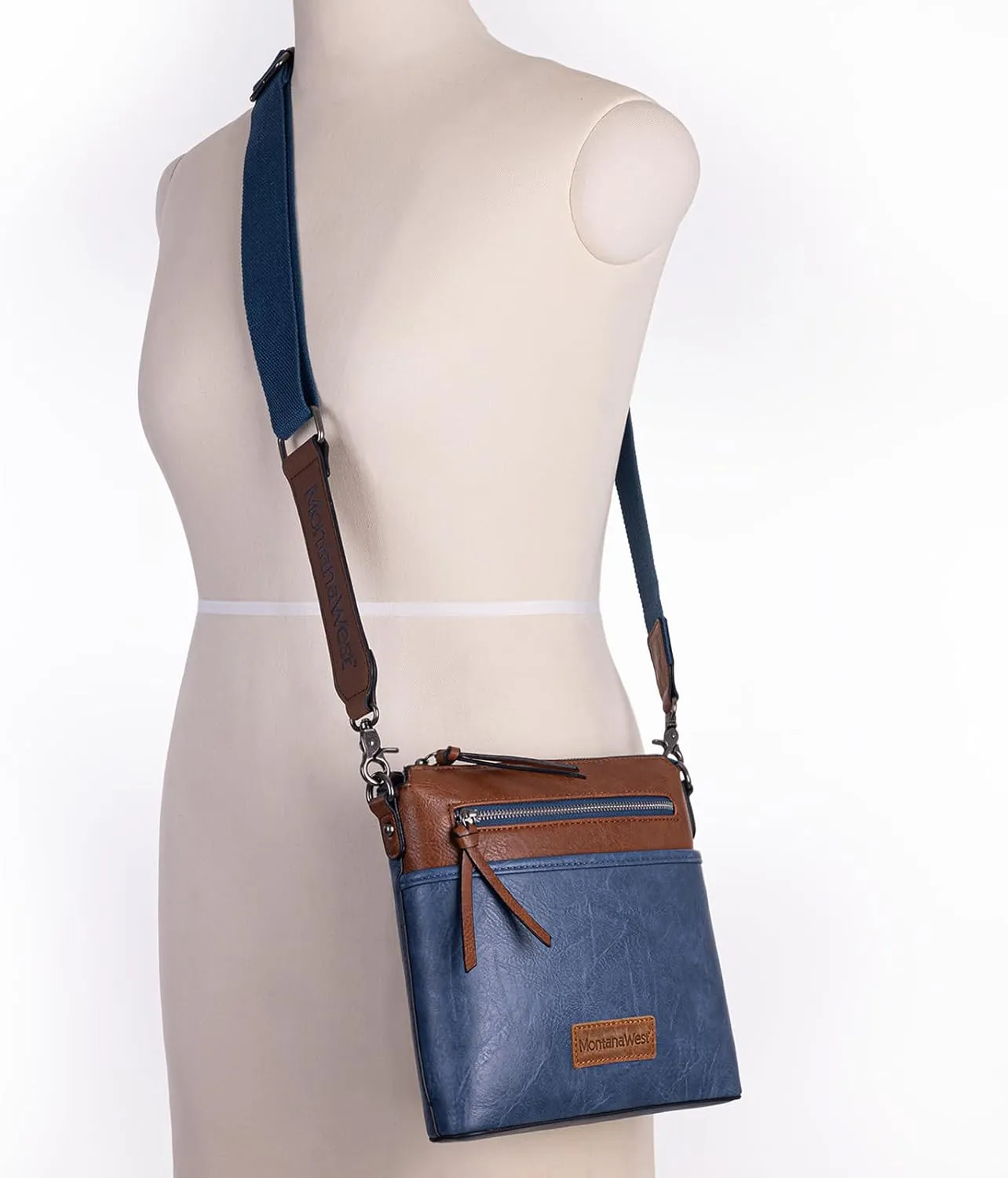 Montana West Crossbody Bag for Women Multi Pocket Cross Body Bag Purses with Guitar Strap