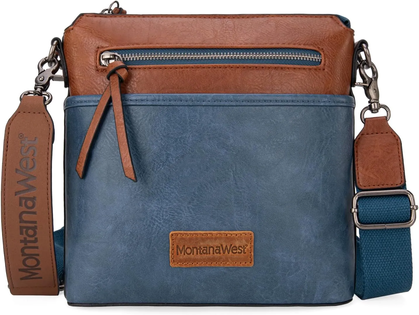 Montana West Crossbody Bag for Women Multi Pocket Cross Body Bag Purses with Guitar Strap