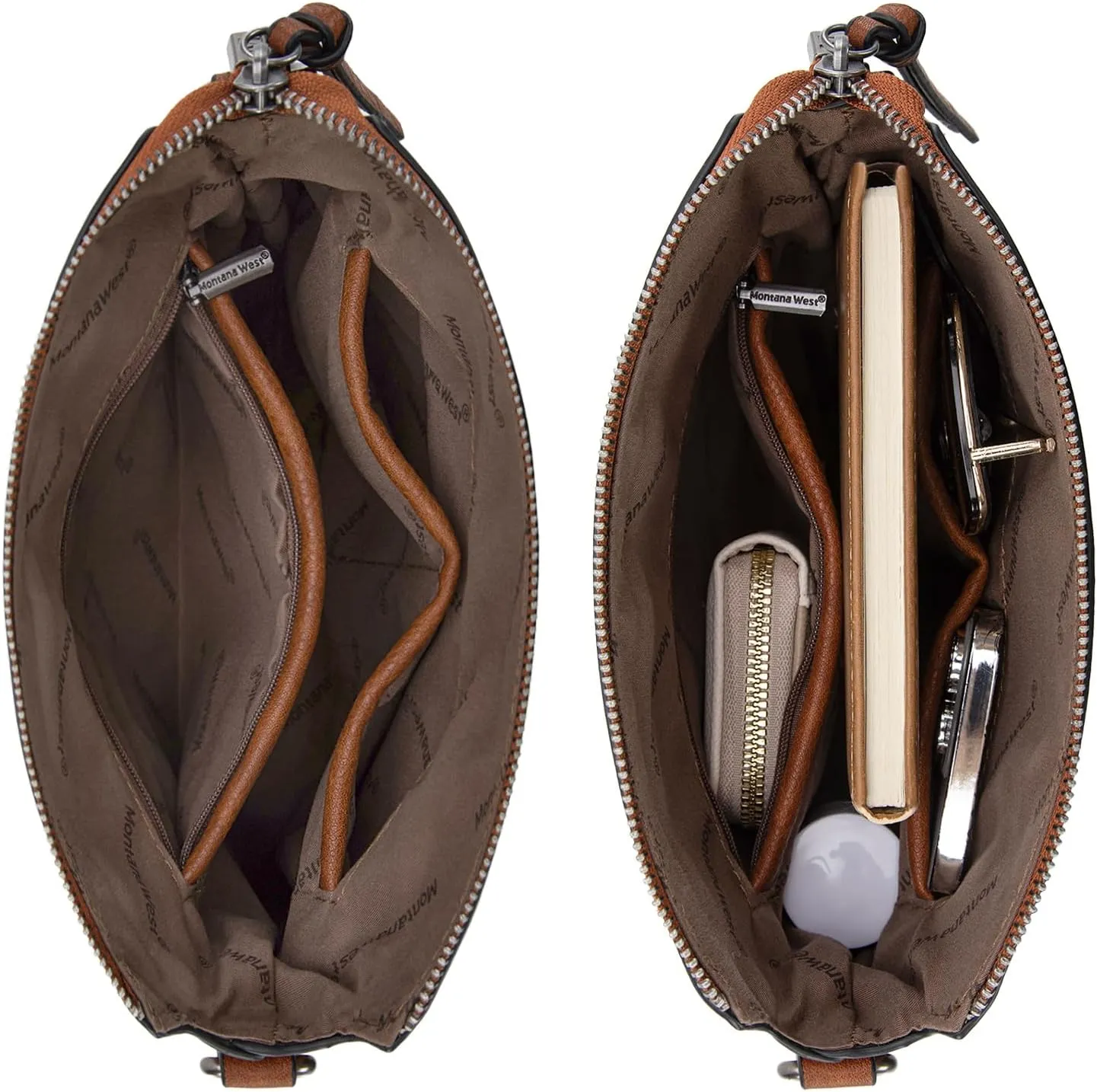 Montana West Crossbody Bag for Women Multi Pocket Cross Body Bag Purses with Guitar Strap