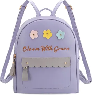 Montana West Girls Mini Backpack Cute Flowers Backpack Purses for Women Teen Gift