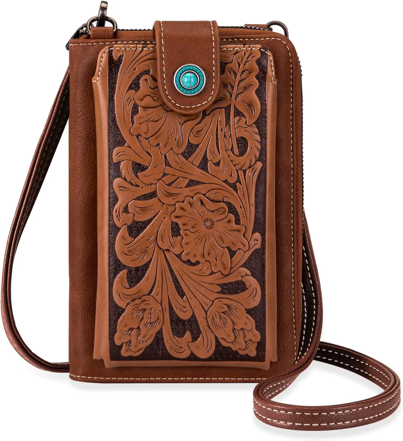 Montana West Small Crossbody Bags for Women Western Handbag with Cash Slots