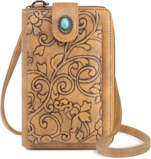 Montana West Small Crossbody Bags for Women Western Handbag with Cash Slots