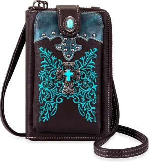 Montana West Small Crossbody Bags for Women Western Handbag with Cash Slots