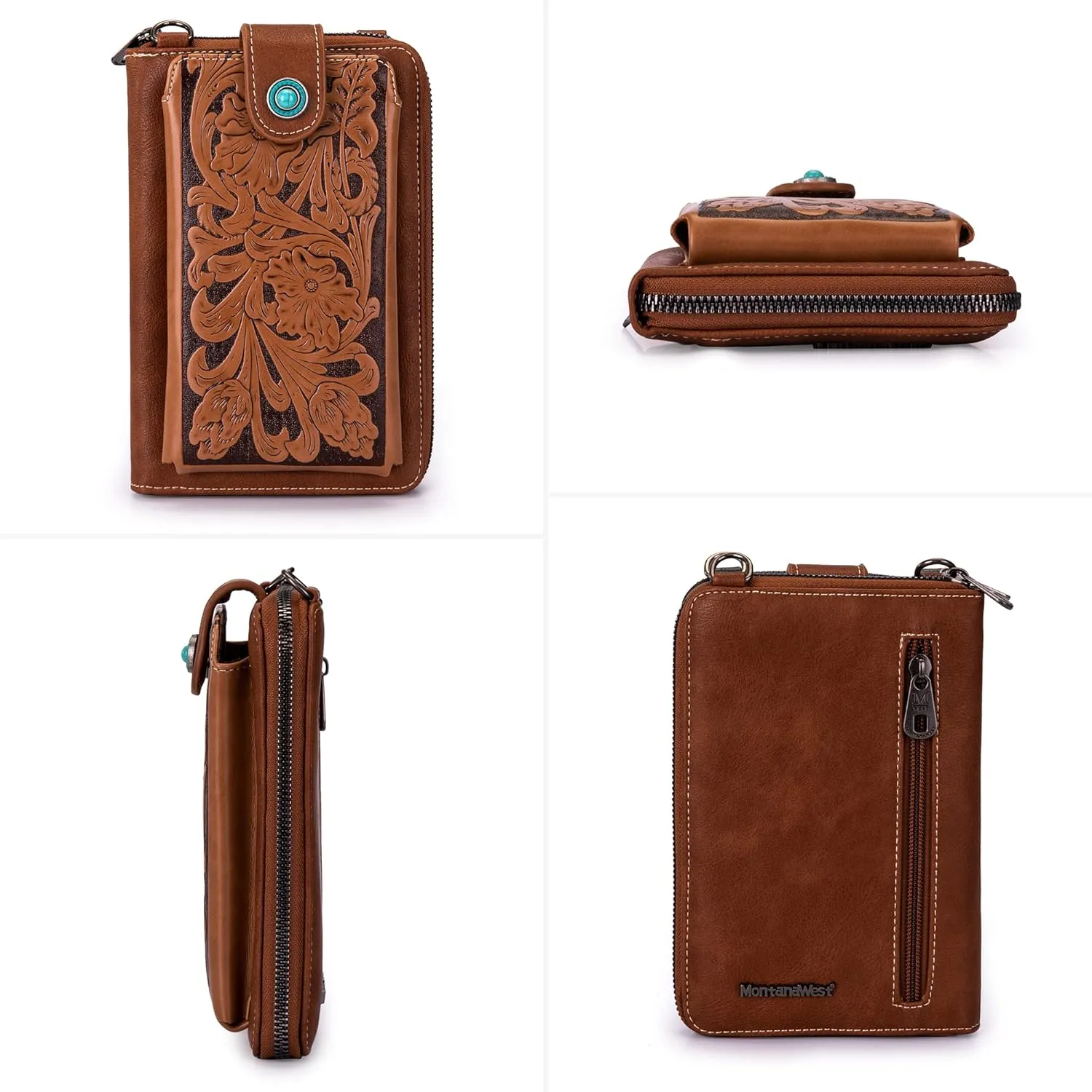 Montana West Small Crossbody Bags for Women Western Handbag with Cash Slots